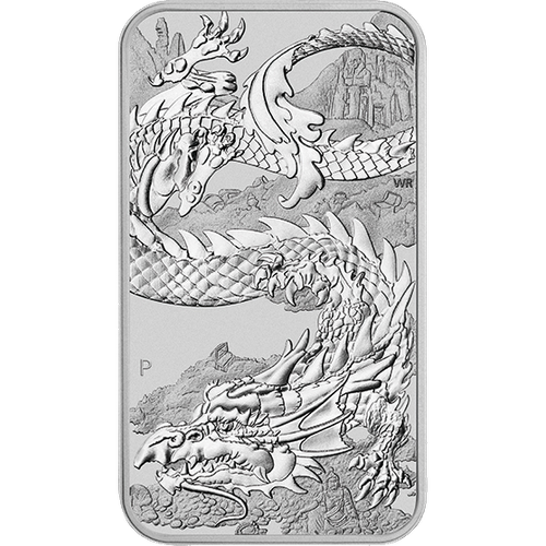1 oz silver dragon bar