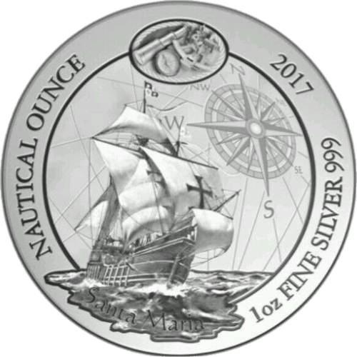 1 oz Santa Maria silver round